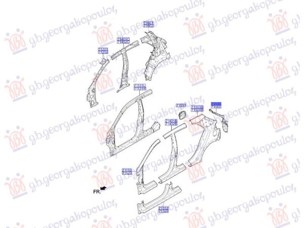 TAIL LAMP PANEL (O)