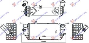 HLADNJAK INTERKULERA 1.1-1.4 CRDI (300x161x85)