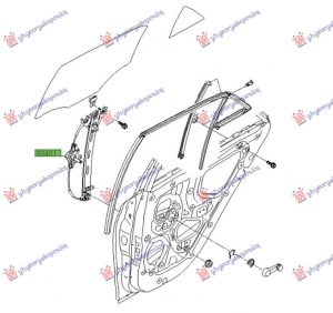 REAR WINDOW REGULATOR MANUAL (O)