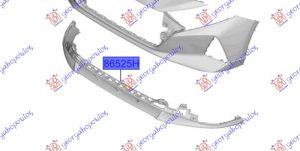 FRONT BUMPER LOWER GLOSSY BLK (O)