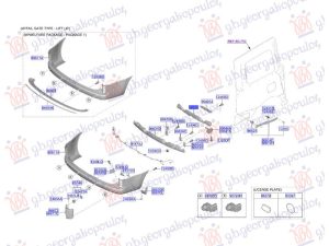 REAR BUMPER ABSORBER (O)