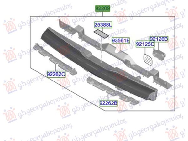DAYTIME RUNNING LIGHT CENTER LED (O)