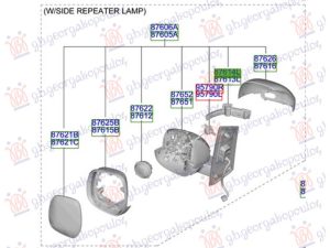 DOOR MIRROR SIDE LAMP (O)