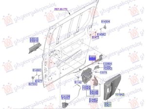 REAR DOOR LOCK (REAR PART) (O)