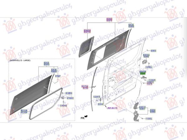 ROLLER GUIDE FOR SLIDING DOOR UPPER (O)
