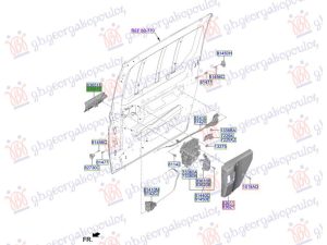 REAR SLIDING DOOR HANDLE OUTER (O)