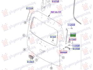 GAS SPRING TAIL GATE (O)