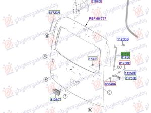 GAS SPRING TAIL GATE (O)