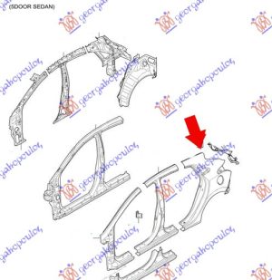 REAR FENDER 5D (O)