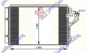 CONDENSER 1.4-1.6i PETROL(555x385x16) (KOYO)