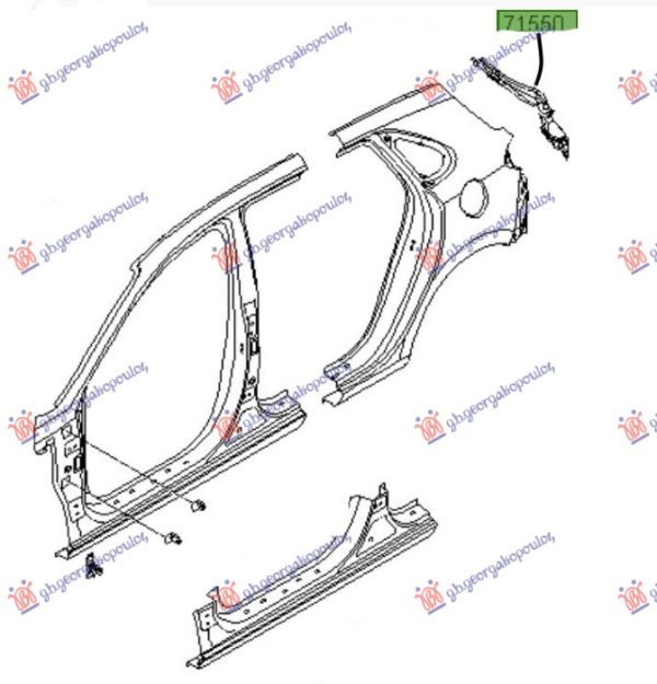 TAIL LAMP PANEL (H/B) (O)
