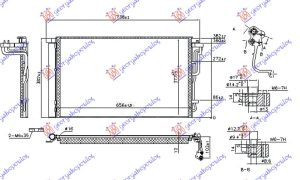 HLADNJAK KLIME 1.4/1.6 Mpi BENZIN (656x377x12)