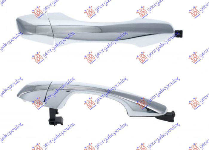 DOOR HANDLE FRONT OUTER CHROME