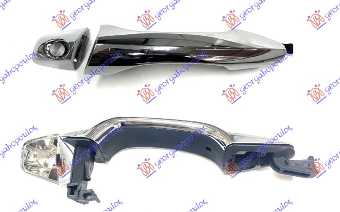 DOOR HANDLE FRONT OUTER CHROME