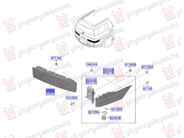 TAIL LAMP INNER LED (O)