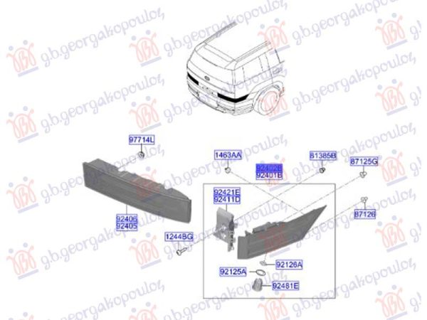 TAIL LAMP OUTER LED (O)
