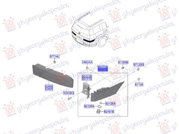 TAIL LAMP OUTER LED (O)