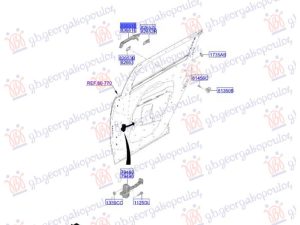 DOOR HANDLE REAR OUTER (O)