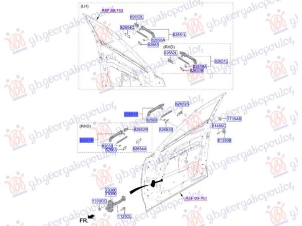 DOOR HANDLE OUTER FRONT (O)