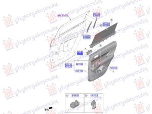 DOOR HANDLE REAR INNER (O)