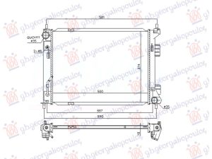 RADIATOR 1.4-1.6 CRDI+/- A/C AUTOMATIC (500x373) (NRF)