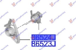 FRONT BUMPER GRILLE SIDE OUTER N-LINE (W/ FOG LAMP HOLE) (O)