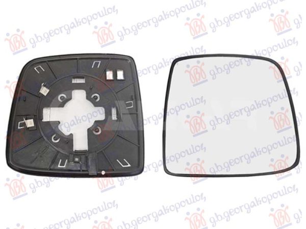 DOOR MIRROR GLASS HEATED (W/BLIS) (CONVEX GLASS)