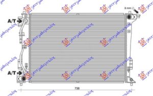 RADIATOR 2.0 CVVT PETROL AUTOMATIC (640x485) (KOREAN) (KOYO)