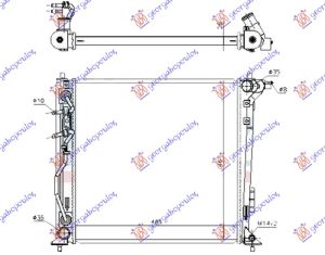RADIATOR 1.6 T-GDI PETROL - 1.6-1.7-2.0 DIESEL MANUAL (485x467) (CZECH) (NRF)