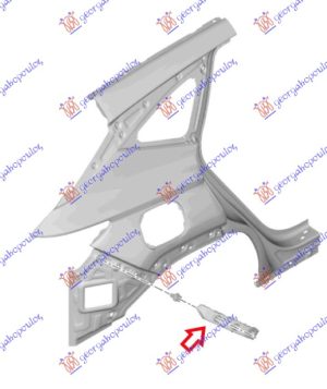 REAR BUMPER BRACKET PLASTIC (O)