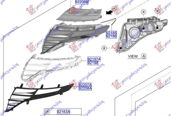 DAYTIME RUNNING LIGHT ASSY (SMOKE) (O)