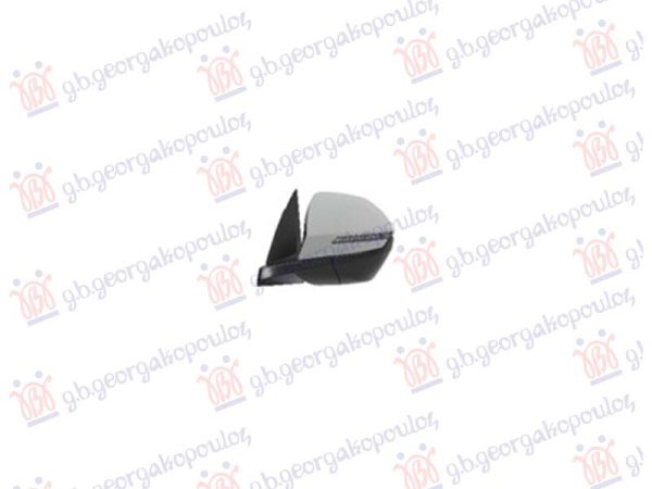DOOR MIRROR ELECTRICAL FOLDABLE PRIMED (W/SIDE LAMP & BLIS) (10Pin) (CONVEX GLASS)