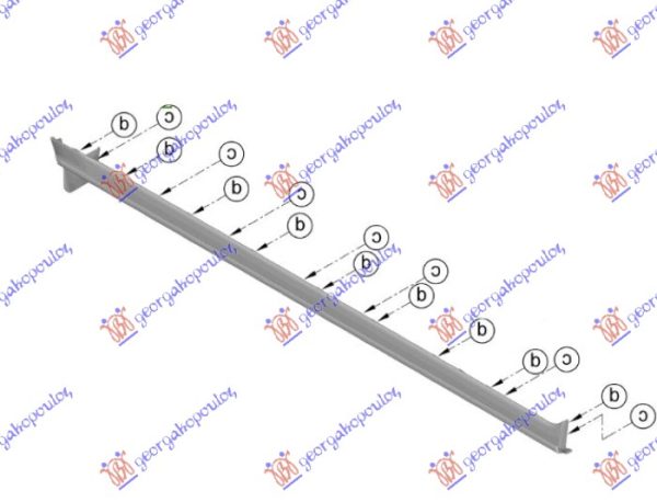DOOR SILL PLASTIC (ROCKER PANEL) (O)