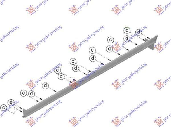 DOOR SILL PLASTIC (ROCKER PANEL) (O)