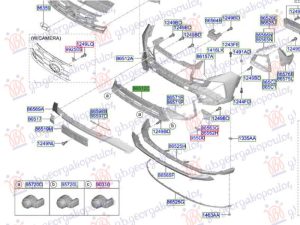 FRONT BUMPER GRILLE (O)