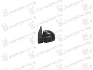DOOR MIRROR ELECTRICAL HEATED FOLDABLE PAINTED BLACK (W/SIDE LAMP & BLIS) (10Pin) (ASPHERICAL GLASS)