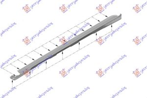 DOOR SILL PLASTIC (W/CHROME MOULDING) (O)