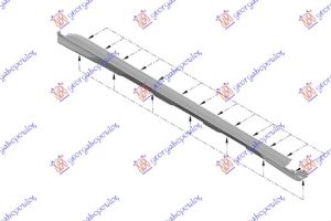 DOOR SILL PLASTIC (W/CHROME MOULDING) (O)