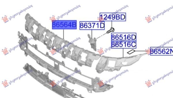 FRONT BUMPER STIFFENER (O)