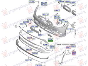 FRONT BUMPER GRILLE 2024- (O)