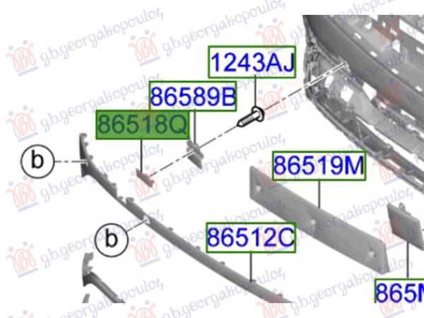 TOW HOOK COVER FRONT 2024- (O)
