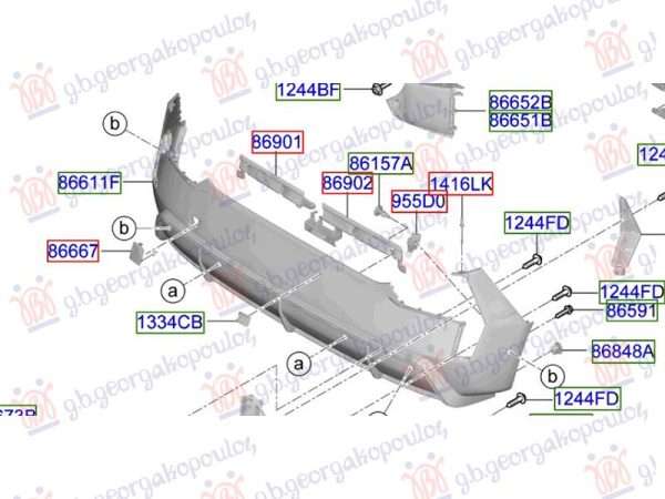 TOW HOOK COVER REAR 2024- (O)