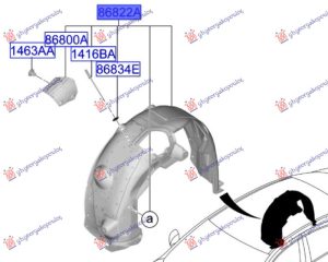 REAR INNER PLASTIC FENDER (O)