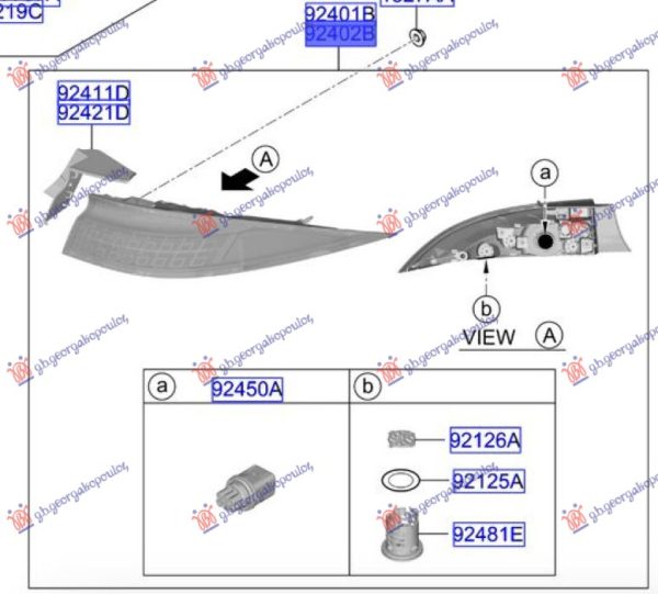 TAIL LAMP OUTER LED (O)