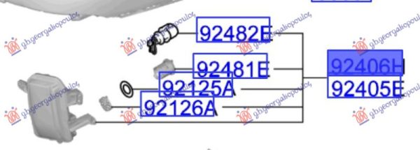 REAR FOG LAMP/REFLECTOR (O)