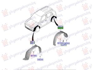 REAR INNER FENDER PLASTIC (O)