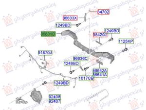 REAR BUMPER REINFORCEMENT (O)