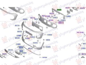FRONT BUMPER REINFORCEMENT PLASTIC (O)