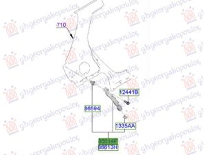 REAR BUMPER SIDE  BRACKET PLASTIC (O)