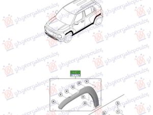 FRONT FENDER PLASTIC FLARE (O)